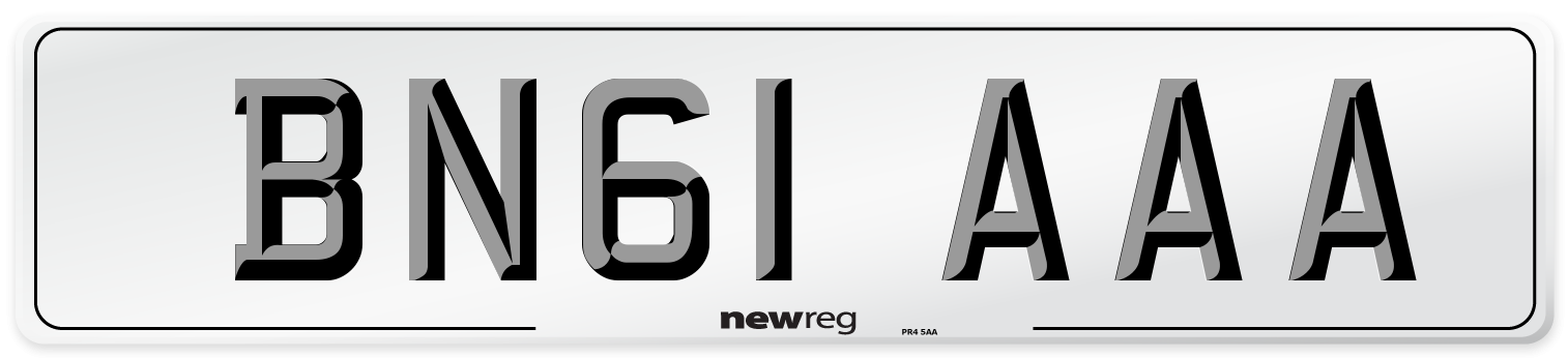 BN61 AAA Number Plate from New Reg